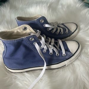 Blue High Top Converse